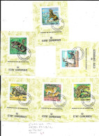 COMORES N° 175/78 + PA 119/120 OBL EN FEUILLET FAUNE - Komoren (1975-...)