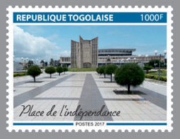 TOGO 2017 MNH** Square Of Indepedence 1v - OFFICIAL ISSUE - DH1803 - Autres & Non Classés