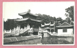 CHINA - Photo - Meili Photographic Studio - PEKING - SUMER PALACE - LION BRIDGE - 2 Scans - China