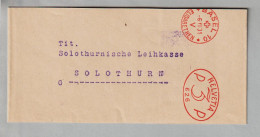 CH Firmenfreistempel #626 Mit Krone 3Rp. Basel10 1931-07-06 Auf Streifband - Máquinas De Franquear