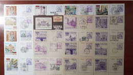 AUSTRIA > 1981 POSTAL HISTORY > Vienna Int' Philatelic Expo WIPA '81 > 20 Stationary Cards, Diff Special Postmarks - Briefe U. Dokumente