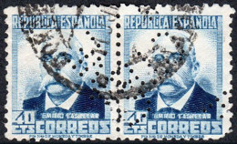 Madrid - Perforado - Edi O 670 Pareja - "CTNE" (Telefónica) - Used Stamps