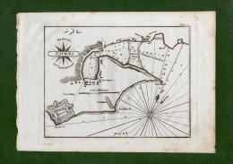 ST-IT SAVONA -The Port Of Savona ROUX 1795~ CARTA NAUTICA Con Profondità Del Mare - Estampes & Gravures