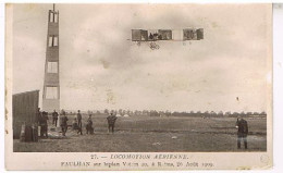 PAULHAN SUR BIPLAN VOISIN A RENNES  26 AOUT 1909CARTE PHOTO - Flieger