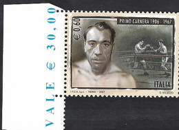 Italia 2007; Primo Carnera, Pugile, Primo Italiano Campione Del Mondo; Bordo Sinistro. - 2001-10: Ungebraucht