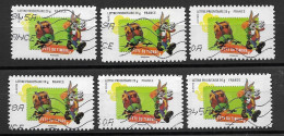 France 2009 Oblitéré Autoadhésif   N° 270   Personnages  Looney Tunes   " Bugs Bunny "   ( 6  Exemplaires ) - Used Stamps