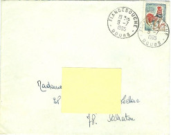 Cachet à Date Manuel Sur Lettre FLANGEBOUCHE  DOUBS Datée Du 09/07/1965 - Manual Postmarks