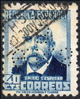 Madrid - Perforado - Edi O 670 - "G.N.B.S." Pequeño (Banco) - Used Stamps