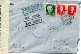 X0404 Albania,circuled Censured Cover 1941 From Elbasan To Fanna (UD) (see 2 Scan) - Albanien