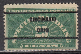 USA LOCAL Precancel/Vorausentwertung/Preo From OHIO - Cincinnati Type 209- A Special Delivery Stamp - Préoblitérés