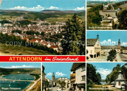 73306507 Attendorn Panorama Burg Schnellenberg Rathausplatz Bigge Talsperre Wald - Attendorn