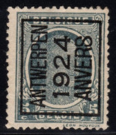 Typo 103A (ANTWERPEN 1924 ANVERS) - O/used - Tipo 1922-31 (Houyoux)