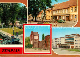 73306456 Templin Schleuse Templiner Kanal Markt Stadtmauer Wiekturm Prenzlauer T - Templin