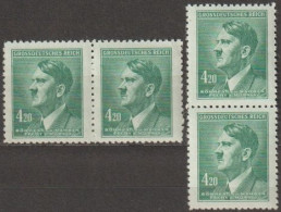 03/ Pof. 122, Pairs - Unused Stamps