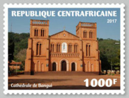 CENTRAL AFRICA 2017 MNH** Bangui Cathedral 1v - OFFICIAL ISSUE - DH1803 - Chiese E Cattedrali