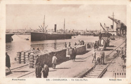 Maroc Casablanca Un Coin Du Port CPA - Casablanca