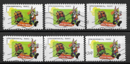 France 2009 Oblitéré Autoadhésif   N° 270   Personnages  Looney Tunes   " Bugs Bunny "   ( 6  Exemplaires ) - Used Stamps