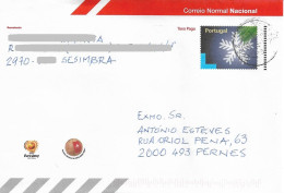 Portugal , 03/2003 , Stationery Envelope , Entier , Snowflake , Flocon De Neige , Euro 2004 , Used - Postal Stationery