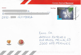 Portugal , 03/2003 , Stationery Envelope , Entier , Snowflake , Flocon De Neige , Euro 2004 , Used - Ganzsachen