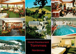 73306159 Nordenau Hotel Restaurant Tommes Gastraeume Rezeption Hallenbad Zimmer  - Schmallenberg