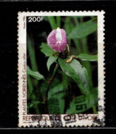 - COTE D'IVOIRE - 1991 -YT N° 887 - Oblitéré -  Fleurs - Ivory Coast (1960-...)