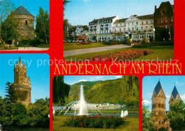 73306139 Andernach Schloss Kurpark Turm Fontaene Kirche Andernach - Andernach