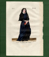 ST-IT STORIA DEI COSTUMI Suora Ordine Delle Suore Orsoline 1839 - Prenten & Gravure