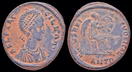 Aelia Flaccilla AE2 Victory Seated Right - The Christian Empire (307 AD Tot 363 AD)