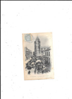 CARTE POSTALE 76 LE TREPORT LE MARCHE PLACE DE L'EGLISE VOYAGEE - Le Treport