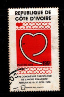 - COTE D'IVOIRE - 1987 -YT N° 801 - Oblitéré -  Cardiologie - Côte D'Ivoire (1960-...)