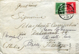 X0407 Albania,circuled Cover 1936 From Tirana To Italy - Albanië