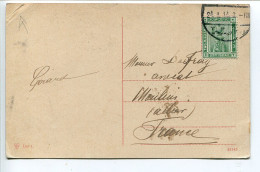 Sur CPA Temple Louxor * Timbre Egypt Postage 2 Two Millièmes Vert Cléopatra Cléopatre Oblitéré 1914 - 1866-1914 Khedivaat Egypte