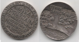 + MEDAILLE 1918 + TERRA SANCTA + TU AIMERAS TON PROCHAIN COMME TOI MEME + ARGENT + - Autres & Non Classés