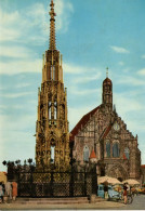 NUREMBERG - Golden Fountain And Church - Nürnberg