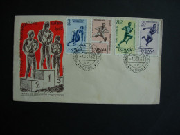 Espagne.1121/24. Jeux Athéltiques Libéroamér. Cachet 1er Jour 7.10.1962 - Athlétisme