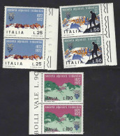 Italia 1972; Società Alpinisti Tridentini, Serie Completa In Coppie Di Bordo. - 1971-80: Nieuw/plakker