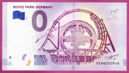 0-Euro XEAQ 2018-1 MOVIE PARK GERMANY - Privatentwürfe