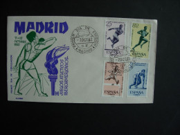 Espagne.1121/24. Jeux Athéltiques Libéroamér. Cachet 1er Jour 7.10.1962 - Atletismo