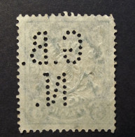 Deutsches Reich - 1888 -  N° 62 -  Perfin - Lochung  - G.B. / N. - Nürnberg - Cancelled - Used Stamps
