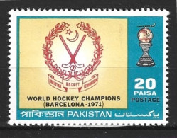 PAKISTAN. N°315 De 1971. Coupe Du Monde De Hockey. - Hockey (Field)