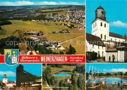 73305743 Meinerzhagen Panorama Kirchen Freibad Jagdschloss Badinghagen  Meinerzh - Meinerzhagen