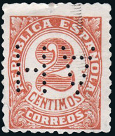 Madrid - Perforado - Edi O 678 - "AH" (Material Eléctrico) - Used Stamps