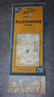 WW2 - Carte Routière Michelin "Allemagne Ouest" Utilisée Par Les Américains En 1944/1945 Lors De La Libération - WWII - 1939-45