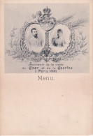 RUSSIE(NICOLAS 2 ET LA TZARINE) MENU(1896) - Russia