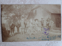 Millingen  Carte Photo , Militaires 1917 , Sarreguemines Gepruft - Other & Unclassified
