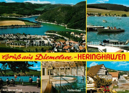 73305299 Heringhausen Sauerland Diemelsee Panorama Strandbad Hallenbad Ortsmitte - Other & Unclassified