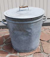 E1 Ancienne Bassine En Zinc - Garden - Jardin - Old Zinc Bucket French Antique - Arte Popolare