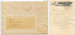 Germany 1940 Cover & Letter; Potsdam-Babelsberg - Franz Klinder To Schiplage; 12pf. Meter With Company Slogan - Maschinenstempel (EMA)