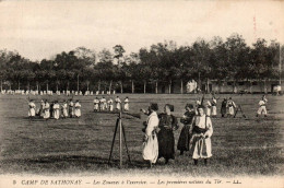 N°1923 W -cpa Camp De Sathonay -les Zouaves à L'exercie- - Manovre