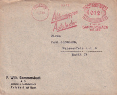 1933 Germania BUSTA Con Affrancatura Rossa  EMA   TEMA  AUTOMOBILE - Auto's